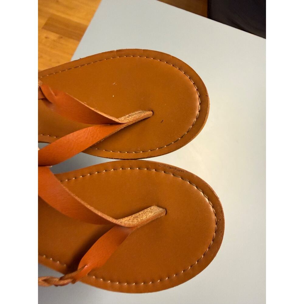 Universal Thread Women’s Sandals Size 7 Brown Braided Straps, Flip Flop - Picture 2 of 13